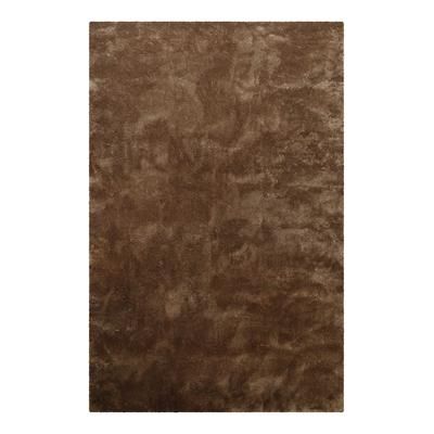 Tappeto shag morbido e soffice, marrone taupe 110x170