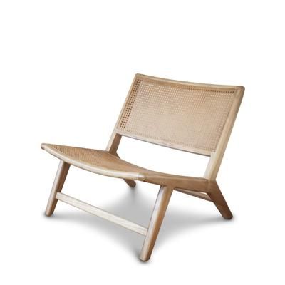 Poltrona in canna beige