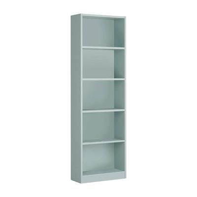 Libreria effetto legno verde acqua 52x25h180 cm