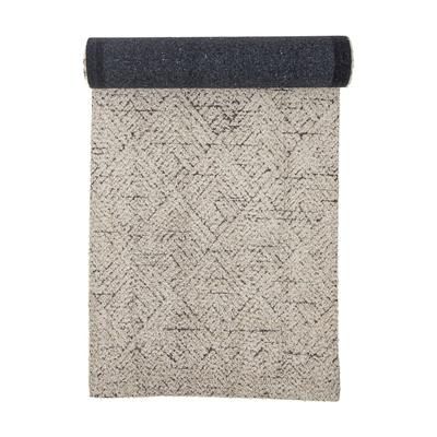 Tappeto in cotone 245 x 75 cm beige