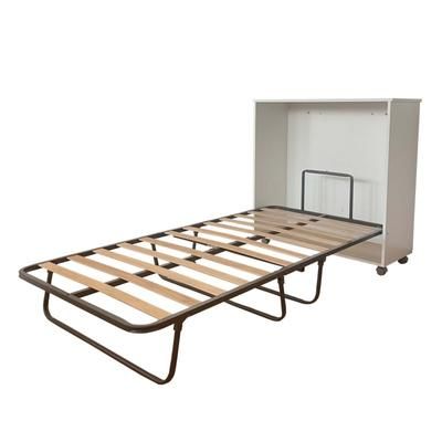 Letto pieghevole con materasso truciolato bianco 104.6x99.6x42cm