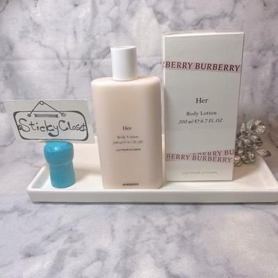 Burberry Bath & Body | Burberry Her Body Lotion, Fruity, Sophisticated, Musk, New - 6.7 Oz. 200 Ml. | Color: Pink/White | Size: 6.7 Oz./200 Ml.