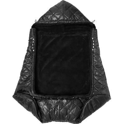 7 A.M. Enfant K-Poncho Baby Carrier Cover - Black Plush