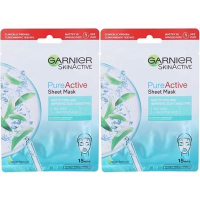 Garnier Maschera in Tessuto Anti-imperfezioni Set da 2 2x23 g viso