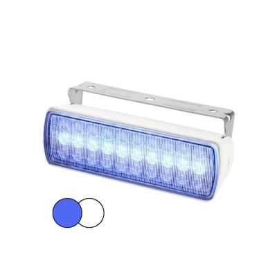 Hella Marine Sea Hawk XL Dual Color LED Flood Light White Housing Blue/White LE 980950071