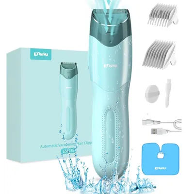 Baby Hair Clippers Professional Vacuum Electric Hair Trimmer for Children Hair Cutting Kit Cordless Rechargeable Haircut Machine