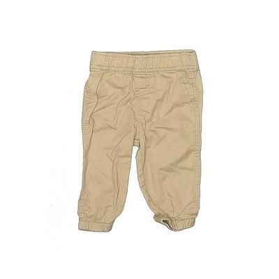 Baby Bum Khaki Pant: Tan Solid Bottoms - Size 9 Month