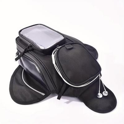 TEMU A-star Multifunctional Motorcycle Fuel Bag With Mobile Phone Navigation & Small Oil - Your Ride!
