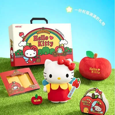 Haut-parleur Bluetooth Sanurgente Hello Kitty pour filles figurines d'anime Apple jouets Kawaii