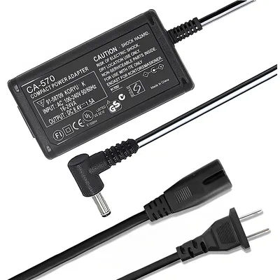 CA-570 CA-570K AC adapter charger For Canon DC10 DC19 DC20 DC21 DC22 DC40 DC50 DC51 DC95 DC100 DC201 DC210 DC211 DC220 Camera