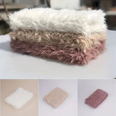 Coperta rettangolare per neonato Puntelli per fotografia neonato Coperte per foto per bambini Tappetino per neonato Cuscino di riempimento per cestino da letto per costume