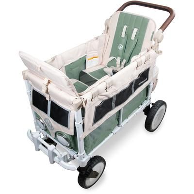 WonderFold VW2 Volkswagon Double (2 Seater) Stroller Wagon - Sage Green