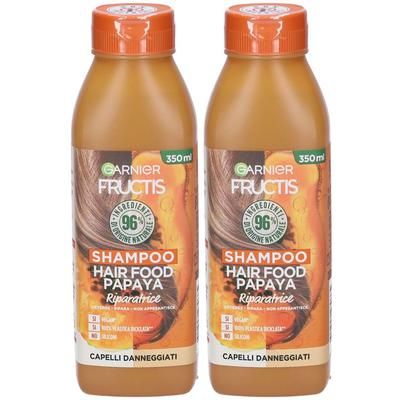 Garnier Shampoo Fructis Hair Food Papaya Riparatrice Set da 2 2x350 ml