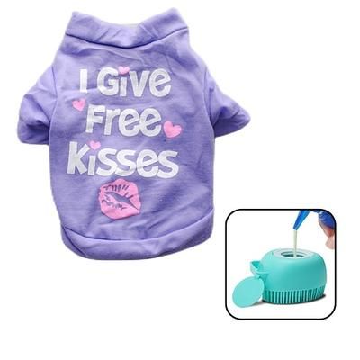 Cane Gatto Camicia / T-Shirt Moda Carino Impermeabile Traspirante Morbido Lavabile Confortevole All'aperto Casual Quotidiano Abbigliamento per Cani for Bichon Frisé Volpino di Pomerania Cucciolo