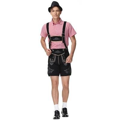 Oktoberfest Lederhosen Camicia Bavarese Bavarese Tedesco Prati Per uomo Panno in stile tradizionale