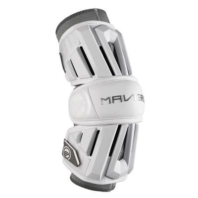 Maverik Max 2025 Men's Lacrosse Arm Guard - Re-Packaged White