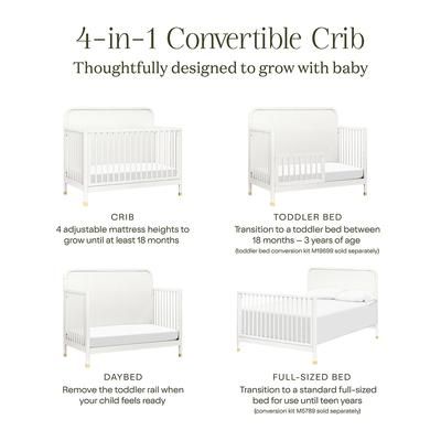 Namesake Brimsley Tambour 4-in-1 Convertible Crib - Warm White