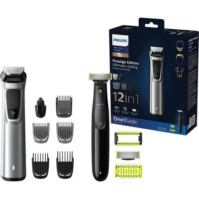 Philips 12-in-1 Premium Trimming Set con Multigroom e OneBlade - Styli