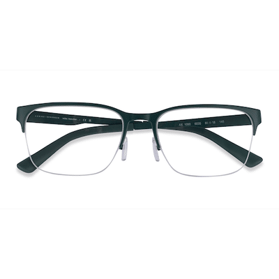 Unisex s square Matte Green Metal Prescription eyeglasses - Eyebuydirect s Armani Exchange AX1060