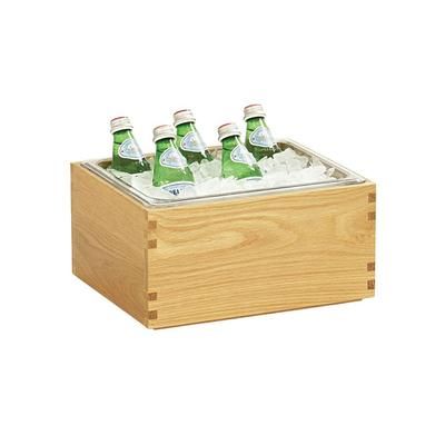 Cal-Mil 23184-10-21 Rectangular Ice Housing - 13 1/4"L x 11"W x 7 1/4"H, Oak, Brown