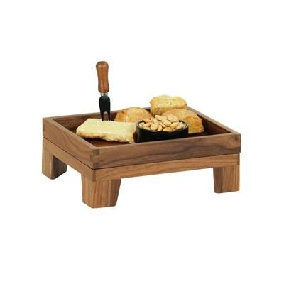 Cal-Mil 23601-3-78 Rectangular Display Tray - 10" x 12" x 3", Walnut, Brown