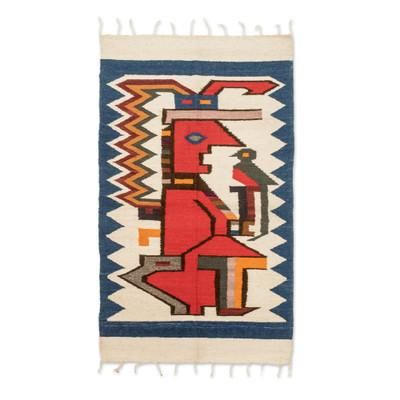 Tecun Uman,'Handloomed Acrylic Area Rug of Hero Tecun Uman (2.5x5)'