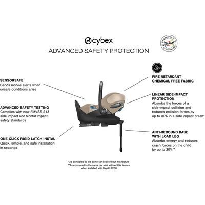 Cybex Cloud T SensorSafe Infant Car Seat - Cozy Beige