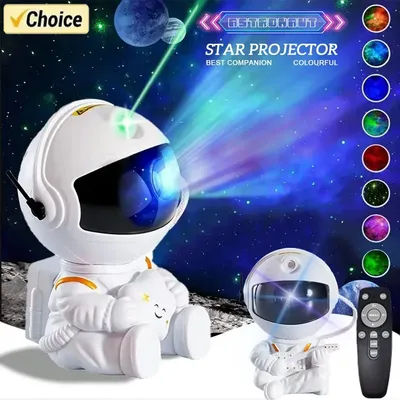 Star Projector Galaxy Night Light Astronaut Space Projector Starry Nebula Ceiling LED Lamp for