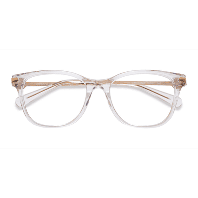 Unisex s square Clear Acetate Prescription eyeglasses - Eyebuydirect s Coach HC6176