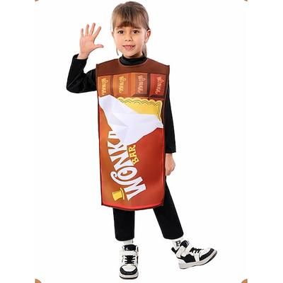 Barretta di cioccolato Costume Cosplay Personaggio classico delle fiabe Cosplay for Ragazzi Ragazze Bambini Carnevale Mascherata Settimana del libro Evento / Festa Mascherata
