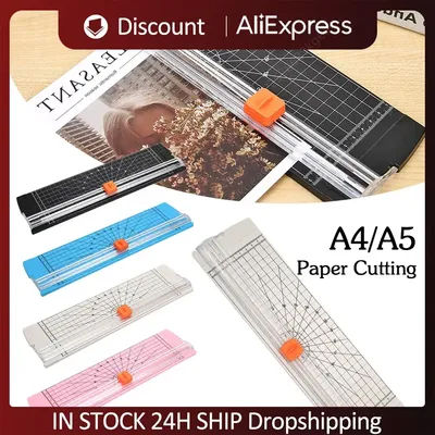 Paper Blade Cutter Spare Knife Machine Paper Cutter Sliding Convenient with Pull-out Ruler for Craft