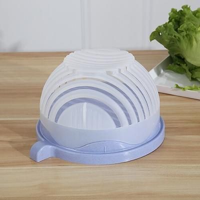 frutta Tagliaverdure facile ciotola per tagliare insalata e frutta: ecologico, lavabile in lavastoviglie, perfetto aiuto in cucina per preparare rapidamente i pasti