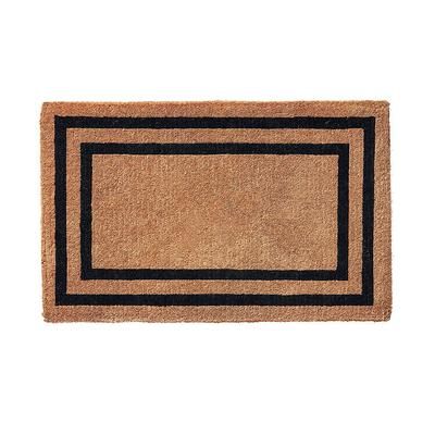 Double Border Monogrammed Door Mat - 22" x 36", V - Frontgate