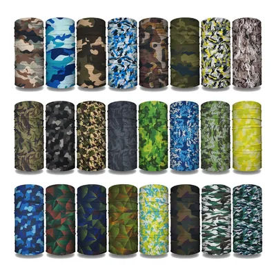 Couvre-tête imprimé Camouflage CM34-CM68, Bandana tactique de chasse, guêtre de cou, écharpe sans couture pour hommes et femmes, cagoule Tube, couverture faciale