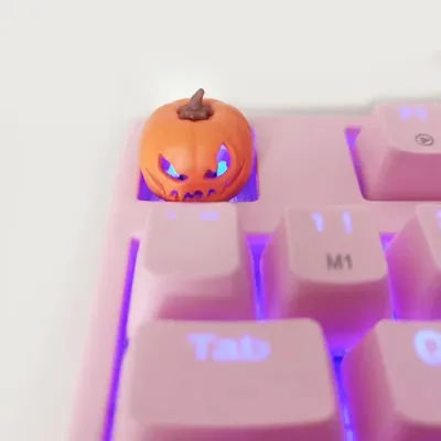 Translucent Halloween Pumpkin keyboard cap to improve the appearance of your mechanical keyboard, hot selling accessory 1pc