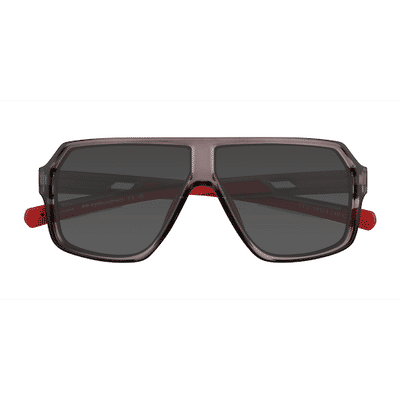 Male s aviator Clear Gray Plastic Prescription sunglasses - Eyebuydirect s Geo