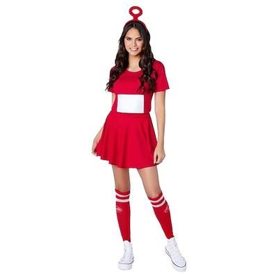 Vestito Fascia Alieno Teletubbies Costume Divertente Bambini Adulti Per donna Carnevale martedì grasso Feste Performance Costumi di Halloween facili Vestirsi