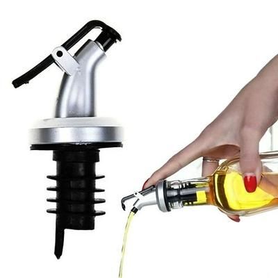 set di beccucci per versatori di condimenti per gadget da cucina - dispenser per bottiglie di olio d'oliva a prova di perdite con 5 beccucci in gomma di alta qualità, tubo per le vie aeree e imbuto