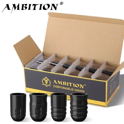 Ambition P1 Disposable Tattoo Grips for Mars-u Seher Paco Adjustable Tattoo Machine Pen Professional Rubber Handle Supply Artist