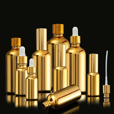 5X 10X Empty Glass Bottle 5ml -100ml with Eye Dropper Drop Serum Pump Perfume Spray Sprayer Lid Pipette Roll on Bottles Roller