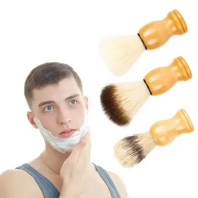 Hair foam whipping brush Brush Home men's shaving brush Hair salon men's mane and beard brush Beauty tools