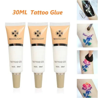 1/2pc White Color Glitter glue Tattoo Gel 30ml/bottle for Body Paints for Temporary Tattoo Body Art Disposable Tattoo Supplies