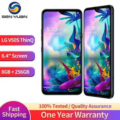 Original LG V50S ThinQ 5G Mobile Phone 8GB+256GB Unlocked LG V510N Android SmartPhone 32MP Camera 4G LTE LG V50S CellPhone