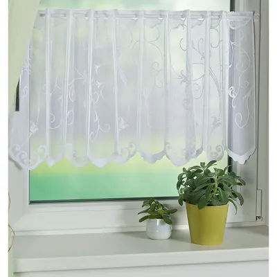 Brise-bise "ramage - romantique", blanc
