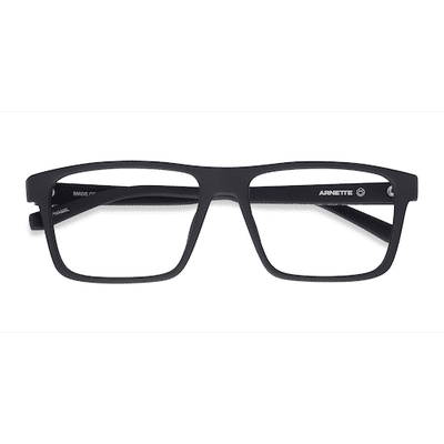 Male s square Matte Black Plastic Prescription eyeglasses - Eyebuydirect s ARNETTE Phamil