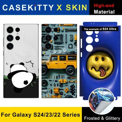 CASEKiTTY Skin For Galaxy S24 Ultra Sticker Samsung S23 Ultra Back Film S22 Plus Protective Decal