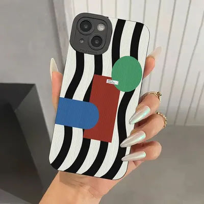 Shockproof Zebra Stripe Silicone Case For Xiaomi Mi 11 Lite 5G 14 13T 13 12T 12X 12 Poco F6 F5 M6 X6