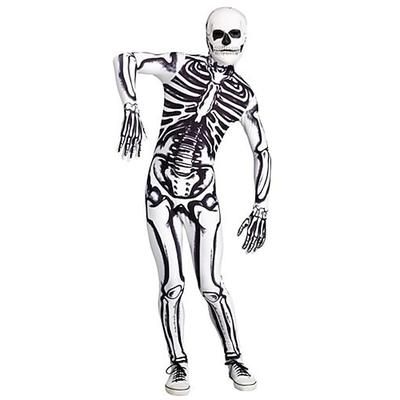 Tuta Intera Costume Cosplay Body Teschio scheletro Mostro Zalgo Cosplay Bambini Adulti Per uomo Ragazzi Carnevale Mascherata martedì grasso Feste Halloween Performance Vestirsi