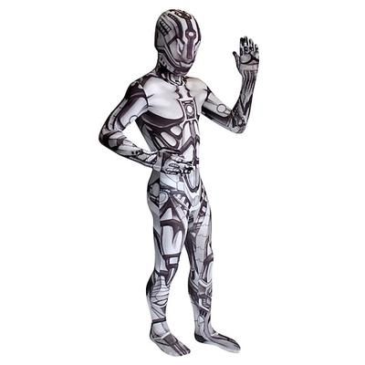 Tuta Intera Costume Cosplay Body Teschio scheletro Mostro Zalgo Cosplay Bambini Adulti Per uomo Ragazzi Carnevale Mascherata martedì grasso Feste Halloween Performance Costumi di Halloween facili
