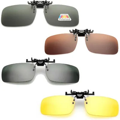 Lunettes de soleil polarisées à clipser pour hommes et femmes, lunettes de vision nocturne, lunettes de cyclisme, lunettes de pêche, équipement de moto, UV400